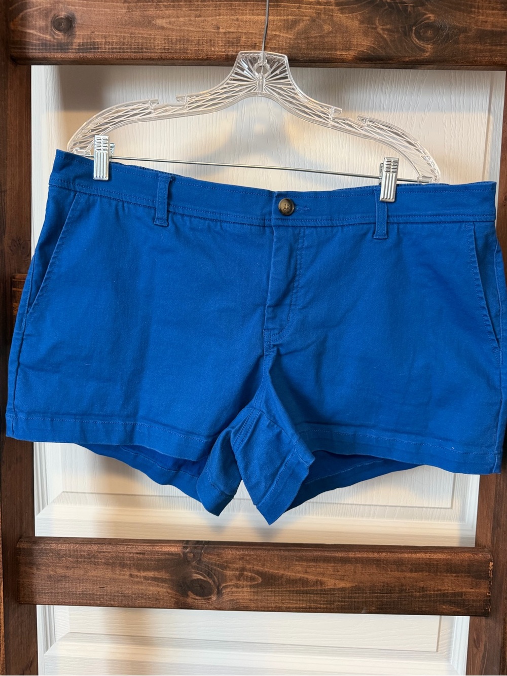 Market &Spruce Blue Women's Casual Cotton Shorts